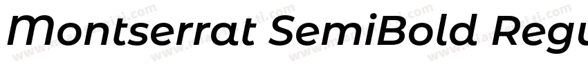 Montserrat SemiBold Regular字体转换